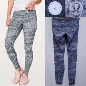 Lululemon Area Ice Leggings 4 XS Gray Women's Luxtreme Skinny Yoga 27" Inseam